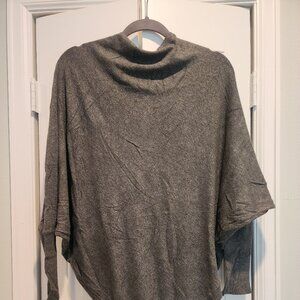 European Asymmetrical Dolman Grey Sweater